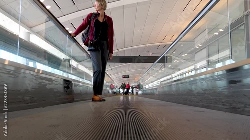 Transport in toronto airport canada also in slowmotion photo