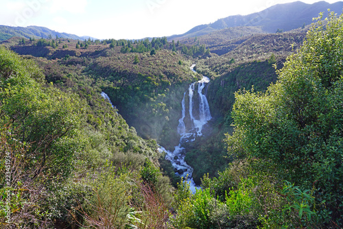 View of the Waipunga Falls between Taupo and Napier on the Thermal Explorer highway in the North Island, New Zealand