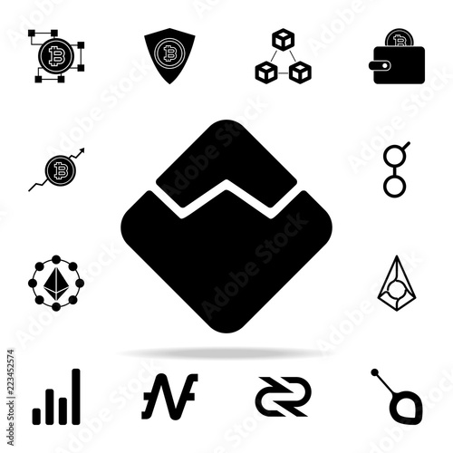 argentum coin icon. Crypto currency icons universal set for web and mobile