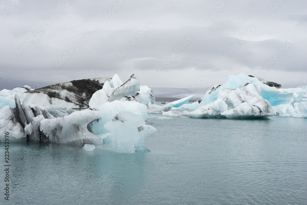 Jökulsárlón Gletscherlagune am Fuß des Vatnajökull, Island