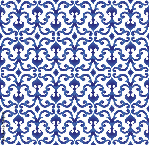 blue and white Chinese pattern