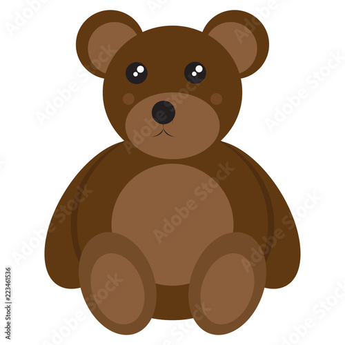 Isolated teddy bear toy