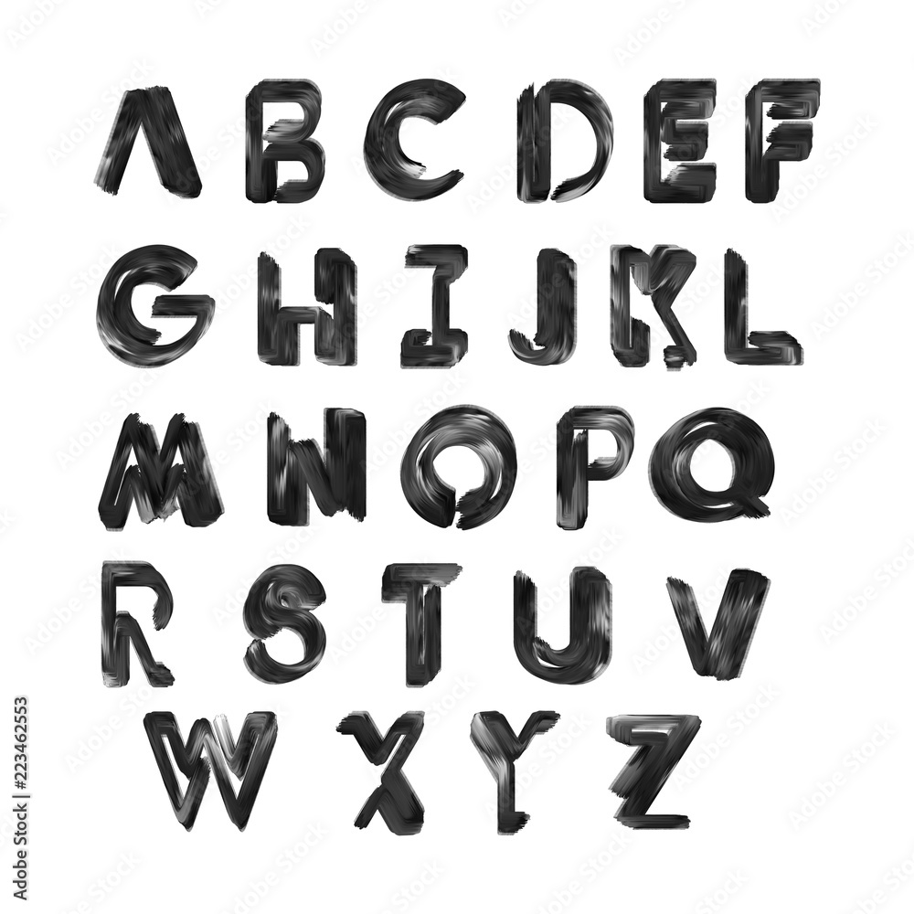 Hand Painted font