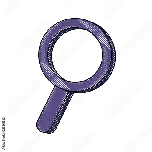 grated magnifying glass tool exploration loupe