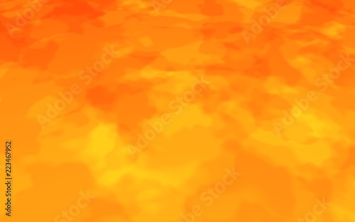 Abstract Fire Background with Flames. Wall of Fire. Glare on the water. 3D illustration