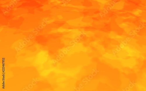 Abstract Fire Background with Flames. Wall of Fire. Glare on the water. 3D illustration © Plastic man