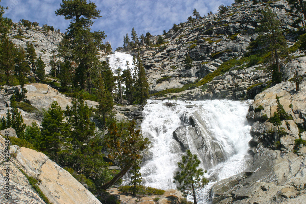 Pyramid Creek and falls at Twin Bridges, CA Pyramid Creek and falls at Twin Bridges, CA