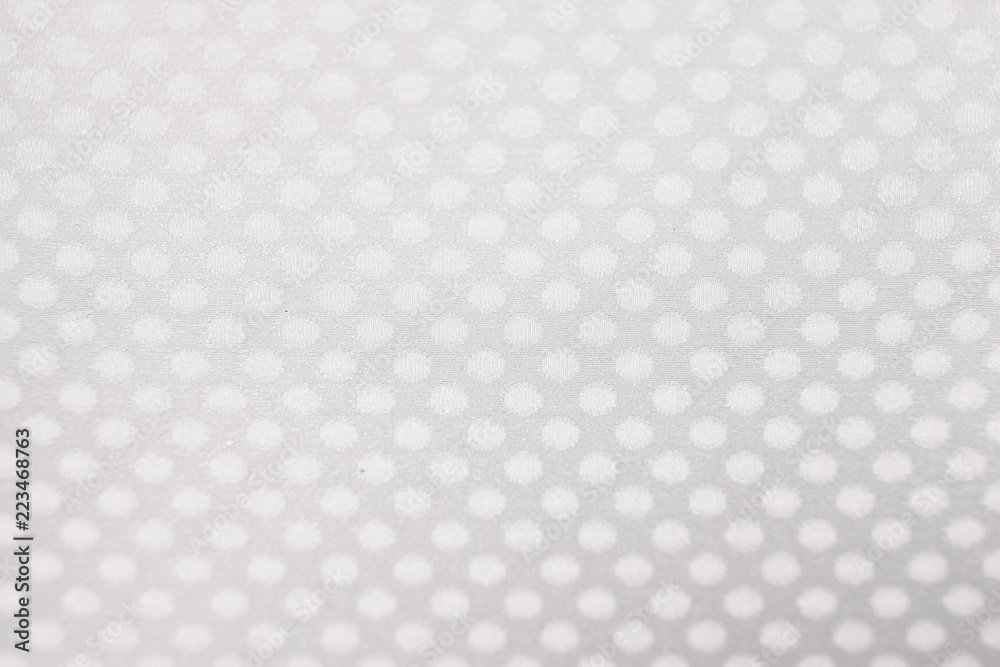 The Texture of a White Dot Pattern Fabric The Texture of a White Dot Pattern Fabric