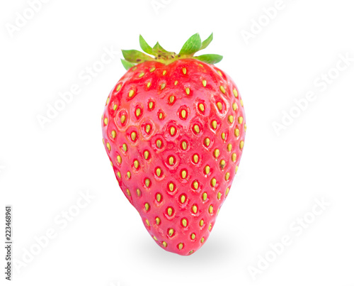 Fresh strawberry isolated on white background