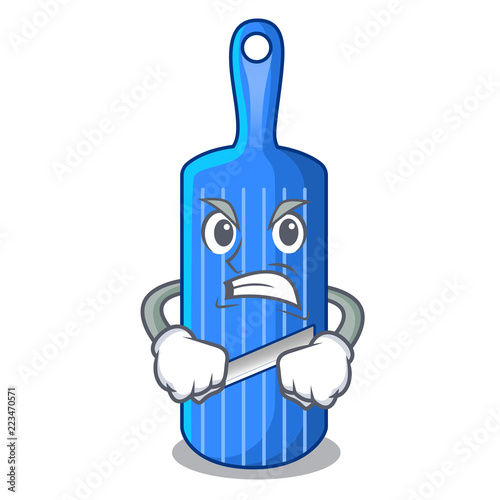 Angry cartoon mandoline slicer for cutting vegetables