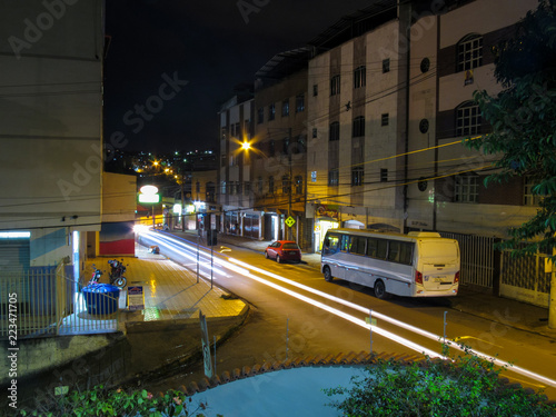 lights in road (long exposure)