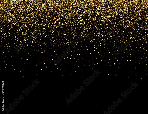 Wallpaper Mural Falling particles on dark background. Lights Shine effect for your design. Falling particles for greeting card, invitation. Torontodigital.ca