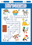 Letter D crossword template