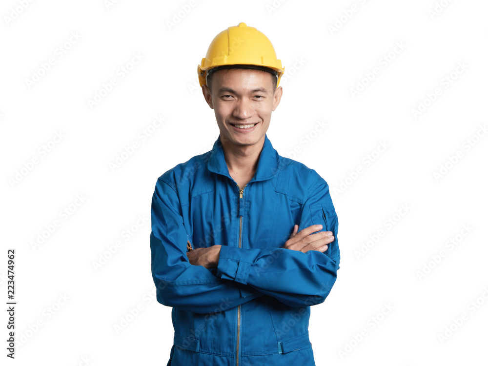 Headshot Asian engineer young man smile in blue suit. Headshot Asian engineer young man smile in blue suit.