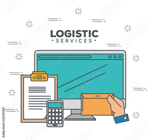 logistic services with computer