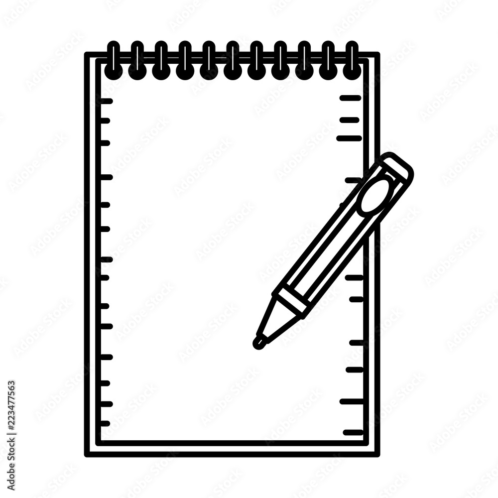 notebook school with pen education notebook school with pen education