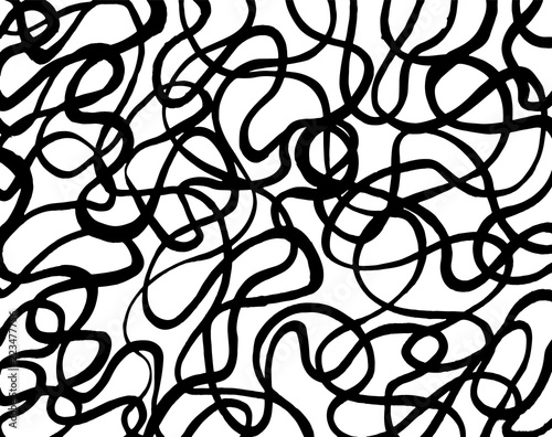 White and black grunge pattern. Background. Brush. Vector.