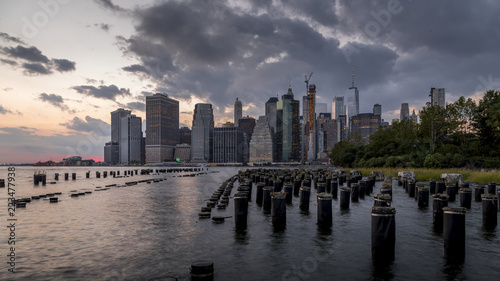 Wallpaper Mural Skyline Manhattan at night special edited Torontodigital.ca