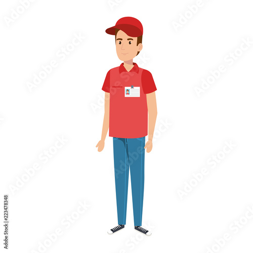 delivery worker avatar character