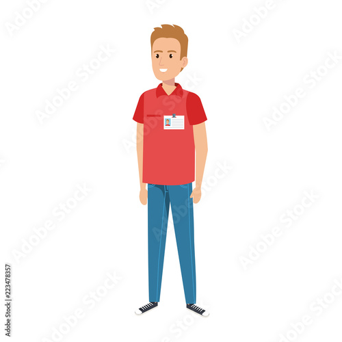 delivery worker avatar character