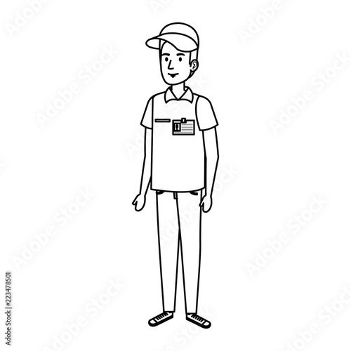 delivery worker avatar character