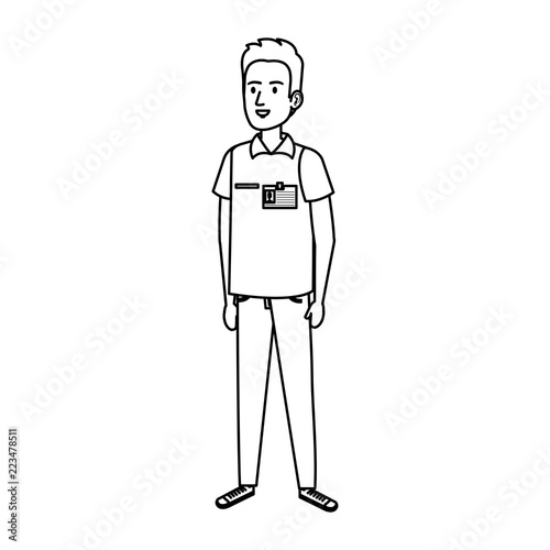 delivery worker avatar character