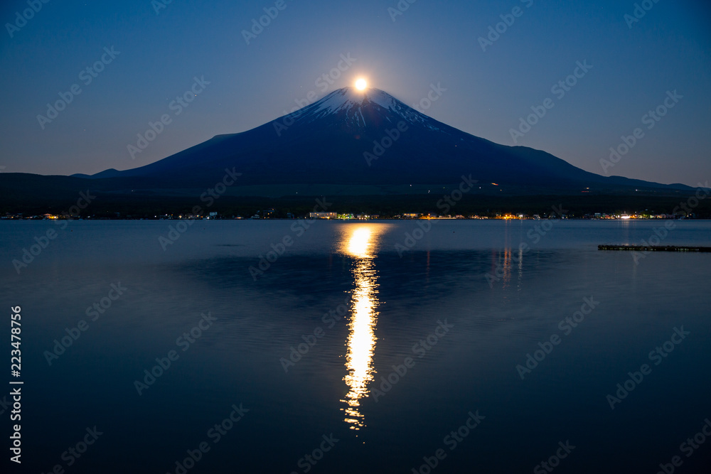 山中湖のパール富士