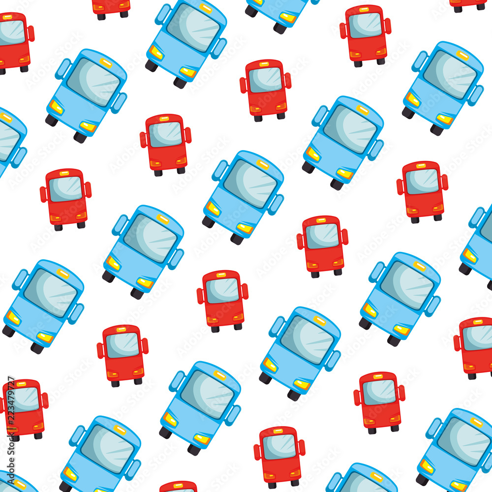 bus vehicles pattern background bus vehicles pattern background