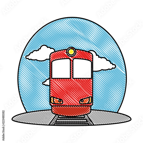 train transport on the rail