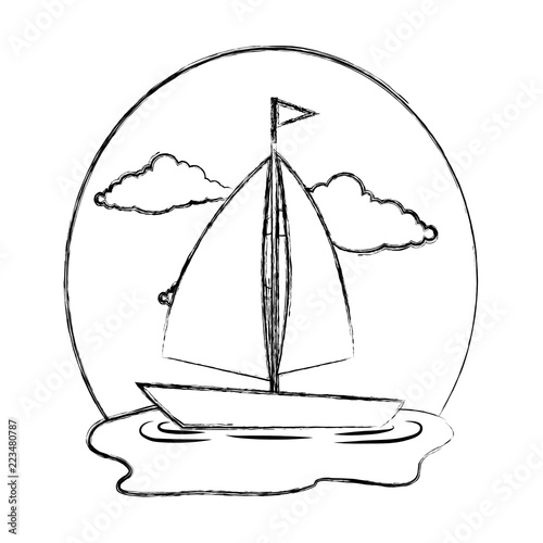 sail boat on the sea