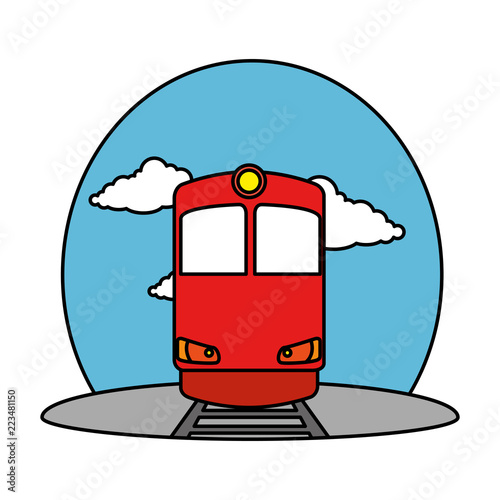train transport on the rail