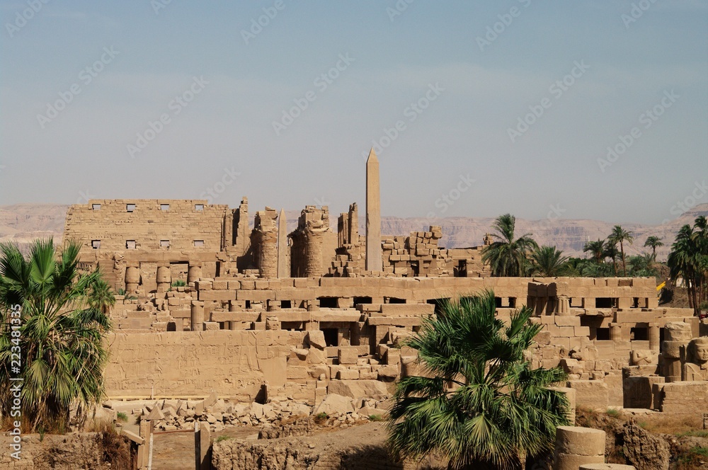 Fototapeta premium Temple of Karnak in Luxor, Egypt.Luxor is an Egyptian city,the place where there was capital Thebes of Egypt in the ancient times, now many remains stay.