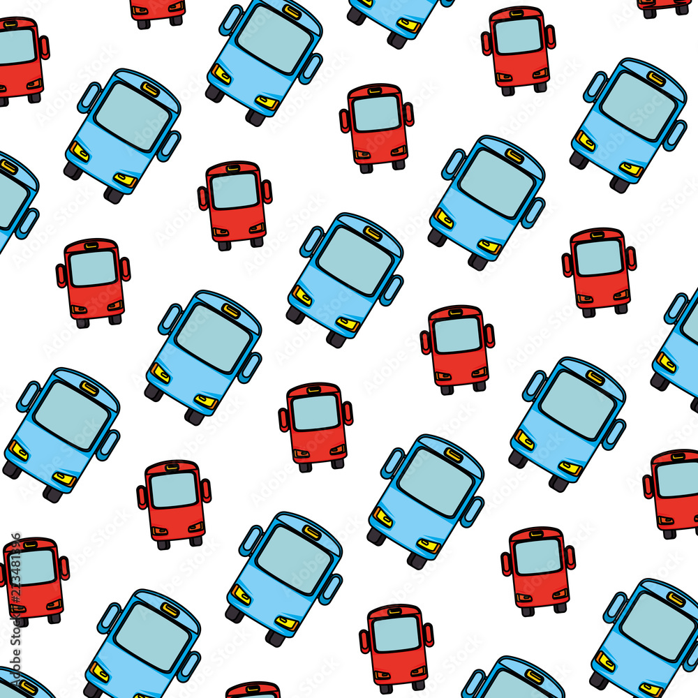 bus vehicles pattern background bus vehicles pattern background