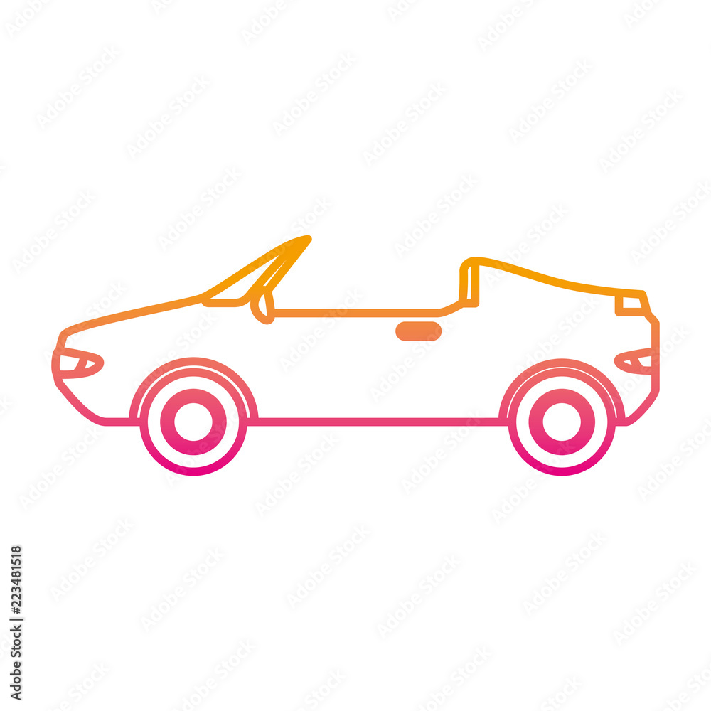 convertible car vehicle isolated icon convertible car vehicle isolated icon