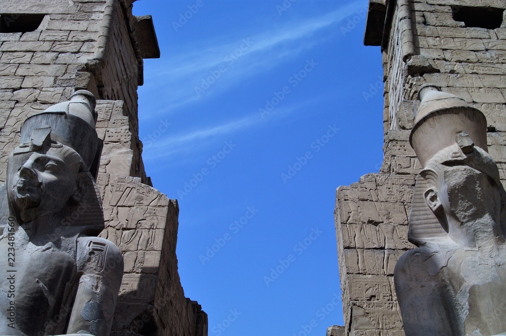 Temple of Karnak in Luxor, Egypt.Luxor is an Egyptian city,the place where there was capital Thebes of Egypt in the ancient times, now many remains stay.