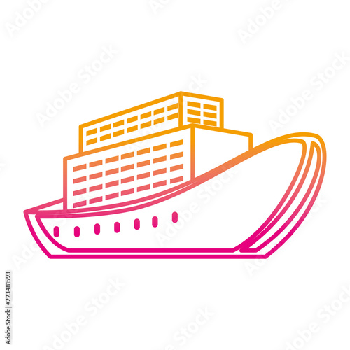 cruice ship isolated icon