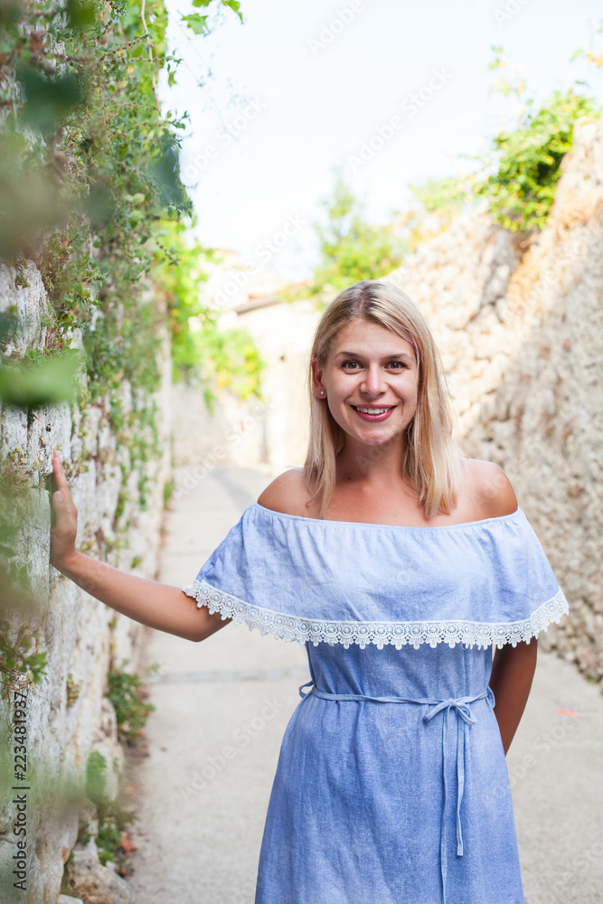 Smiling woman in Croatia Smiling woman in Croatia