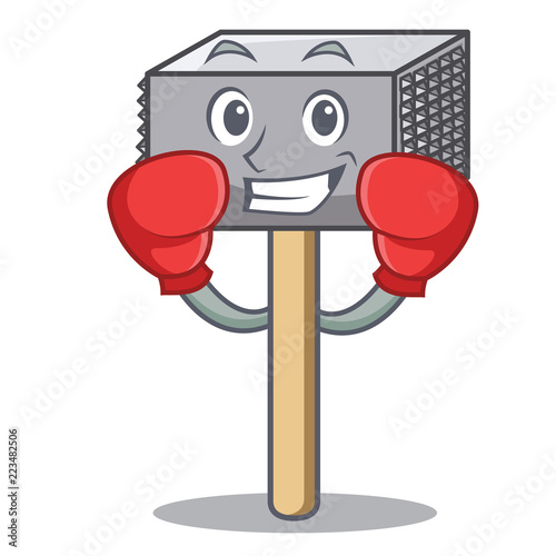 Boxing character of metallic meat tenderizer hammer