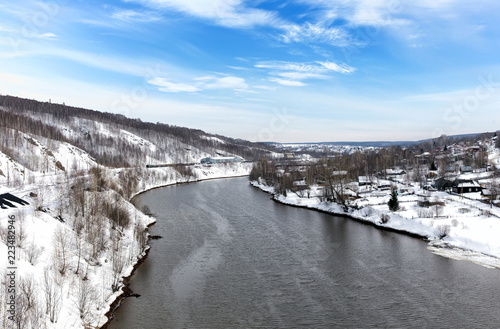 The Kosva River. The Northern Urals. Russia