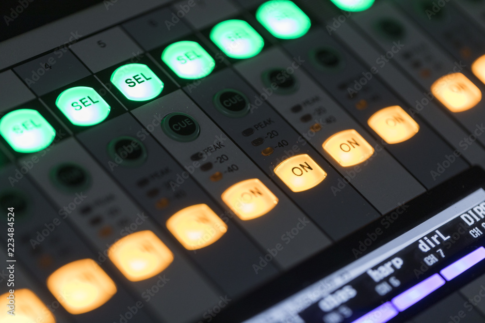 A part of a sound board