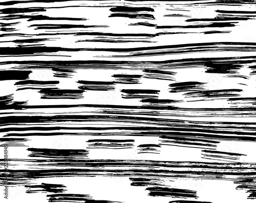 White and black grunge pattern. Background. Brush. Vector.