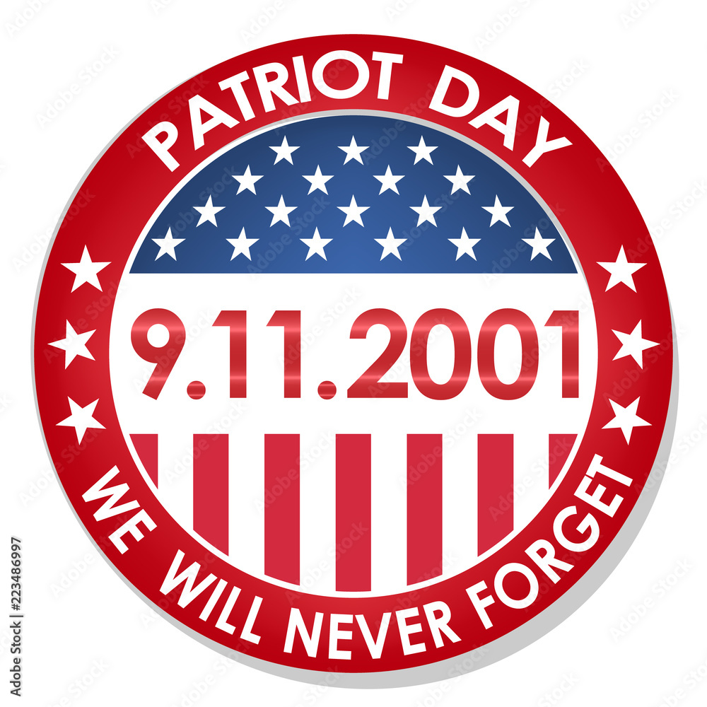 Patriot Day illustration. September 11. We will never forget Patriot Day illustration. September 11. We will never forget