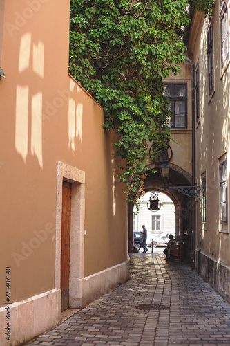 Fototapeta Naklejka Na Ścianę i Meble -  walk about the streets of the old beautiful city of Europe