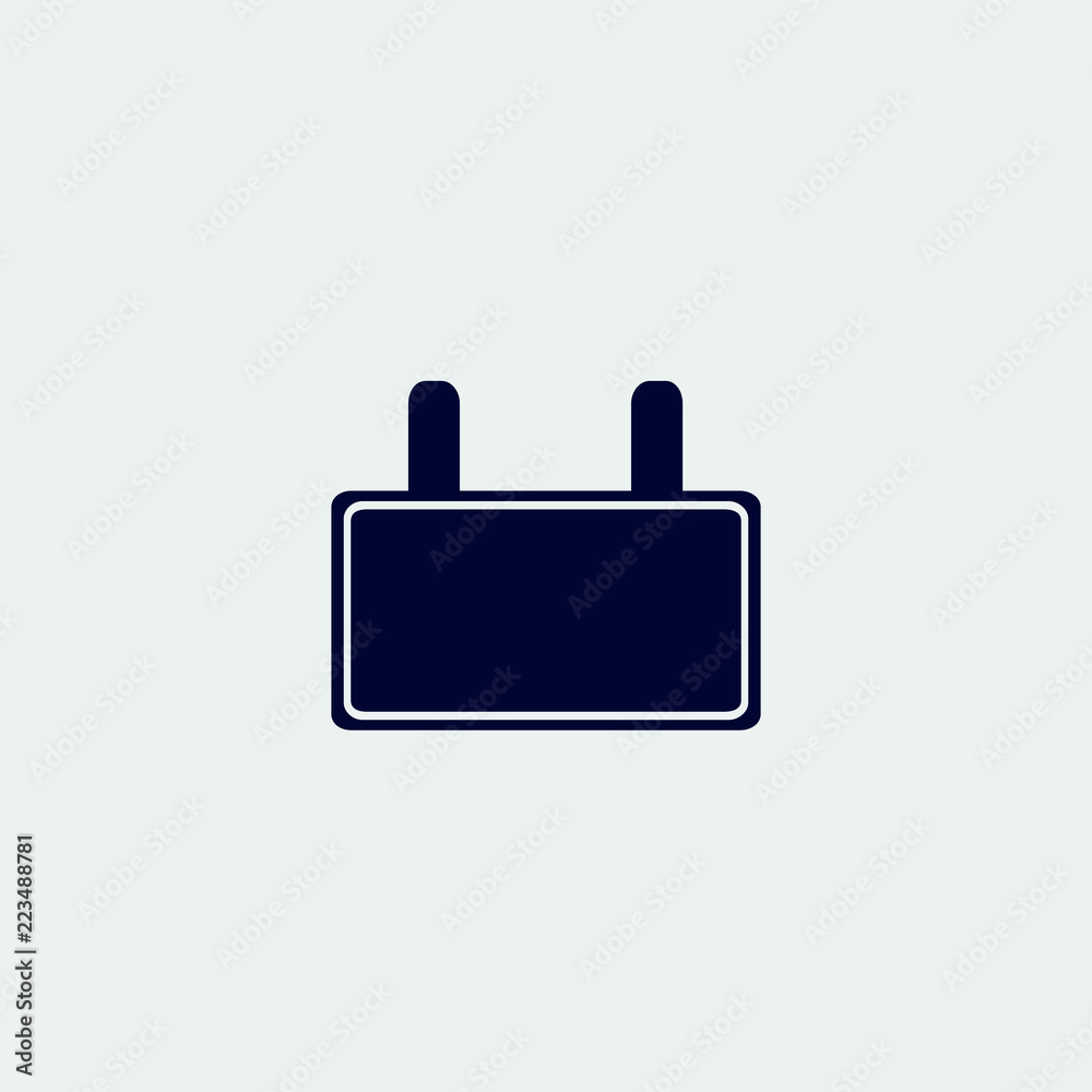 highway sign icon, vector illustration. flat icon highway sign icon, vector illustration. flat icon