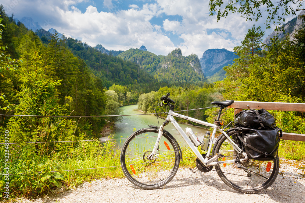Obraz premium Touring bicycle in Austria