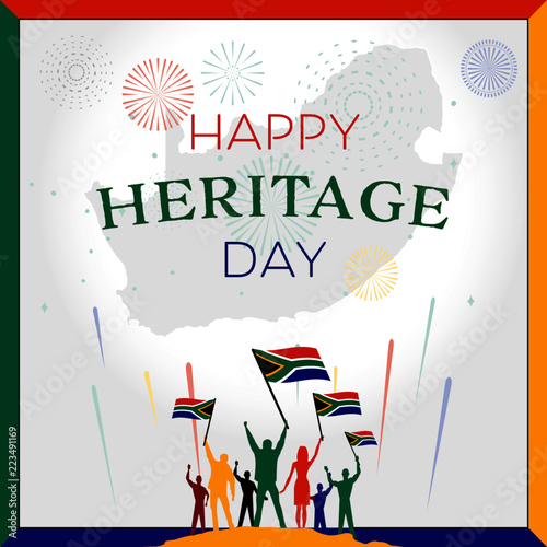 25 September South africa heritage day vector illustration
