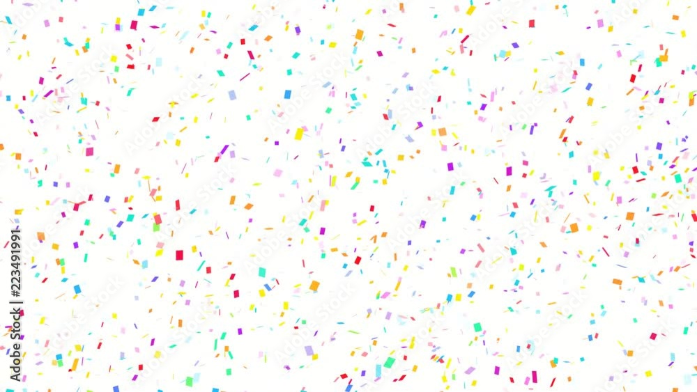 Confetti space 2 - White -10sec Seamless Loop -4K UHD- 3840-2160 Confetti space 2 - White -10sec Seamless Loop -4K UHD- 3840-2160