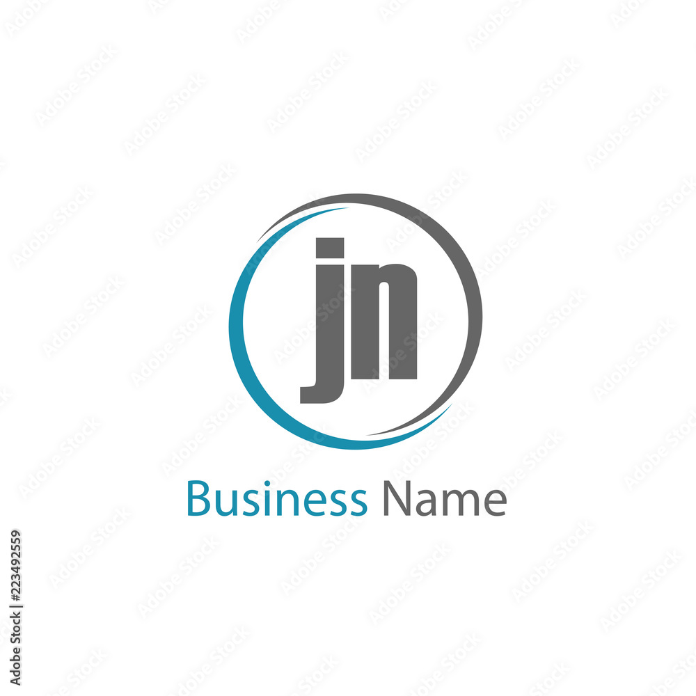 Initial Letter JN Logo Template Design Initial Letter JN Logo Template Design