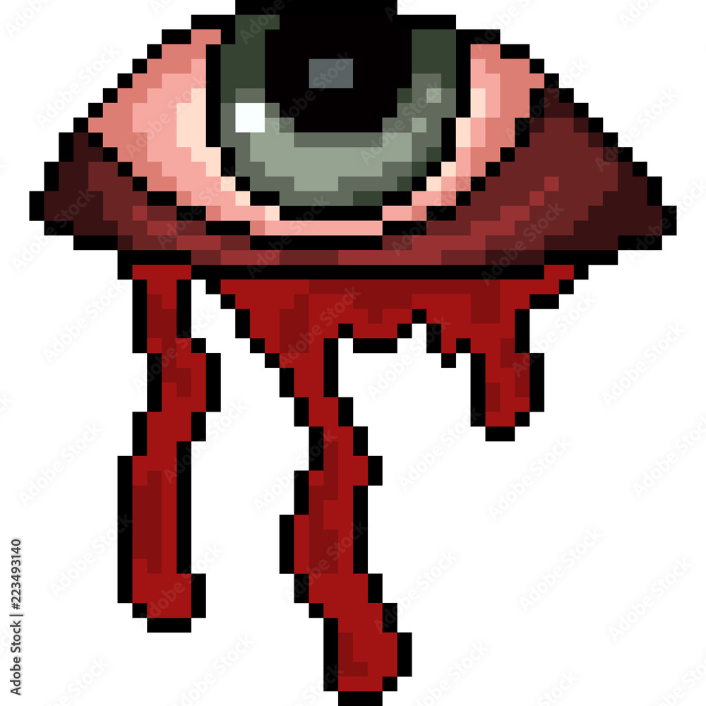 vector pixel art curse eye Stock Vector Adobe Stock