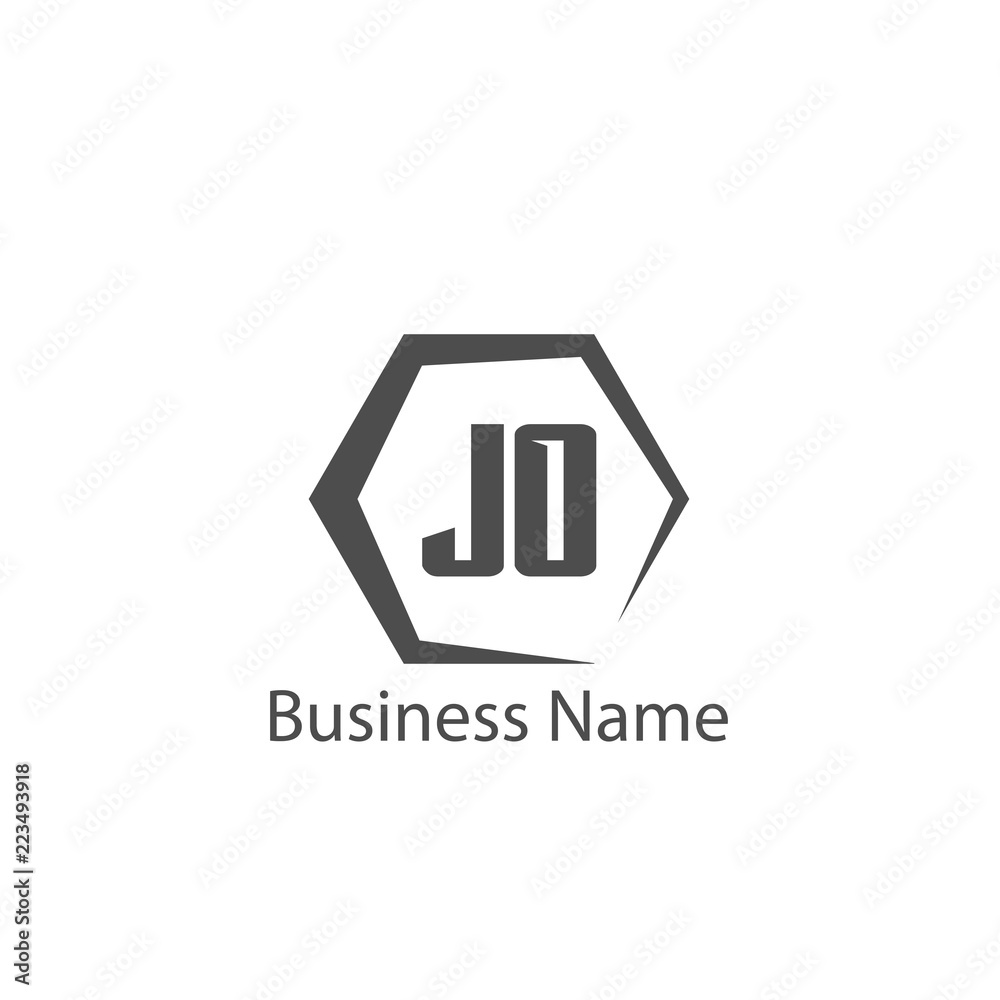 Initial Letter JO Logo Template Design Initial Letter JO Logo Template Design